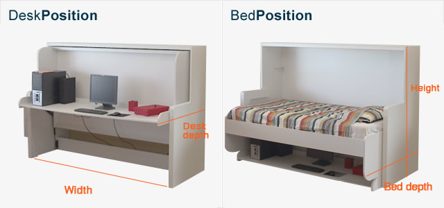 Foldaway Desk Bed Hiddenbed New Zealand