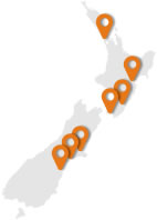 Hiddenbed NZ showroom map